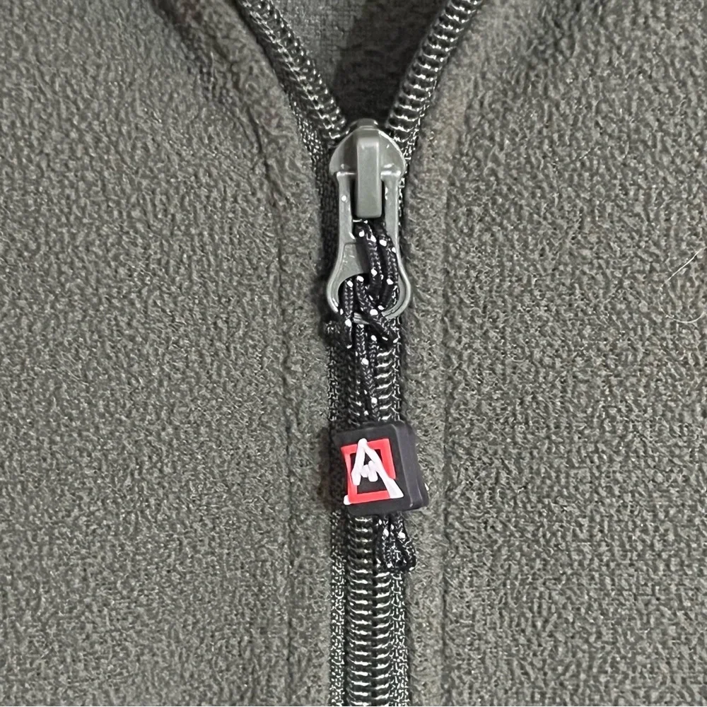 Men's Avalanche Long Sleeve Quarter Zip Fleece Jacket Size Large Green‎